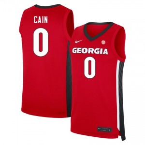 Blue Cain #0 Red Georgia Bulldogs Men Basketball Jersey | Premium Stitched Edition 62245676