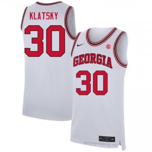 UGA Brandon Klatsky #30 Team Jersey | Collegiate White Men Basketball Uniform 99503530
