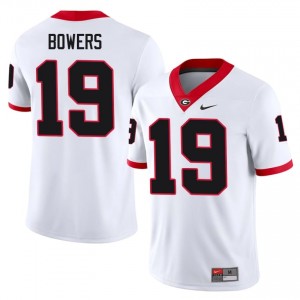 UGA Bulldogs Brock Bowers #19 Jersey | Collegiate White Men Football Uniform 90000814