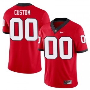 Custom #00 Red Georgia Bulldogs Men Football High School Jersey | Premium Stitched Edition 12792173