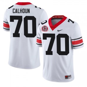 #70 Daniel Calhoun White Georgia 1980 National Champions 40th Anniversary Men Stitched NCAA Jersey | Exclusive Football Apparel 91861654