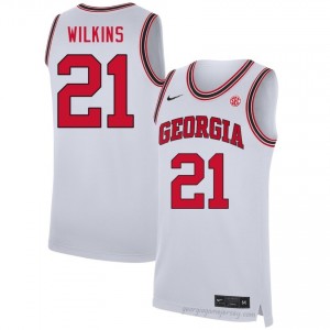 Dawgs Dominique Wilkins #21 Team Jersey | Collegiate White Men Basketball Uniform 75179675