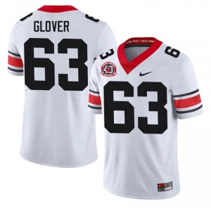Georgia Dontrell Glover #63 1980 National Champions 40th Anniversary Jersey | Collegiate White Men Football Uniform 76928236