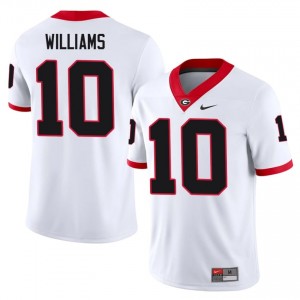 #10 Elyiss Williams White UGA Bulldogs Men Stitched College Jersey | Exclusive Football Apparel 71850662