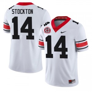 Gunner Stockton #14 1980 National Champions 40th Anniversary White Georgia Men Football NCAA Jersey | Premium Stitched Edition 41988582