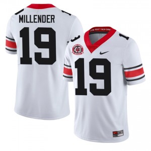 Georgia Hezekiah Millender #19 1980 National Champions 40th Anniversary Jersey | Collegiate White Men Football Uniform 36944120