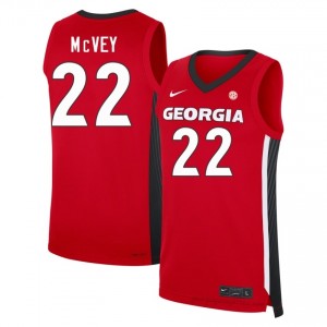 Jackson McVey #22 Red Georgia Men Basketball Jersey | Premium Stitched Edition 37738330