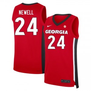 Jaden Newell #24 Red Georgia Bulldogs Men Basketball Jersey | Premium Stitched Edition 14875315