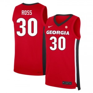 Jordan Ross #30 Red UGA Bulldogs Men Basketball Jersey | Premium Stitched Edition 91275208