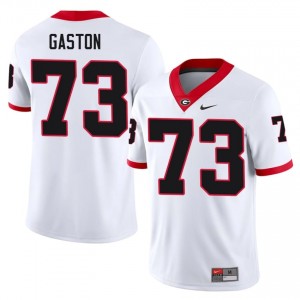 White Juan Gaston #73 UGA Bulldogs Men Football Gameday Jersey | NCAA Official Look 68123573
