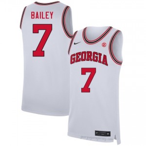 Dawgs Justin Bailey #7 Team Jersey | Collegiate White Men Basketball Uniform 21953351