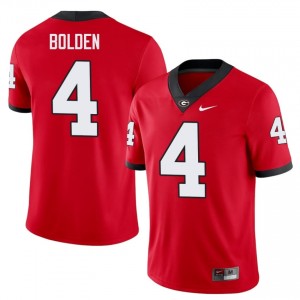 Georgia Bulldogs KJ Bolden #4 Jersey | Collegiate Red Men Football Uniform 67489835