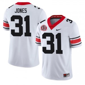 #31 Kyron Jones White Georgia 1980 National Champions 40th Anniversary Men Stitched NCAA Jersey | Exclusive Football Apparel 44420991
