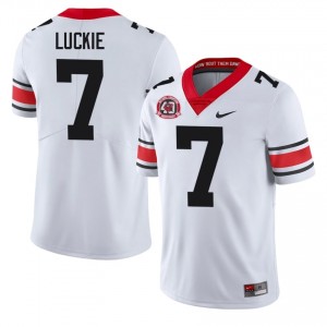 #7 Lawson Luckie White Georgia 1980 National Champions 40th Anniversary Men Stitched NCAA Jersey | Exclusive Football Apparel 34621038
