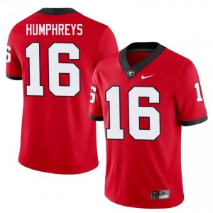 Red London Humphreys #16 Georgia Bulldogs Men Football Gameday Jersey | NCAA Official Look 85345365
