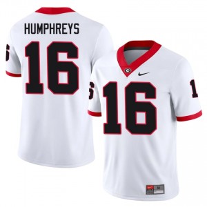 UGA Bulldogs London Humphreys #16 Jersey | Collegiate White Men Football Uniform 71979223