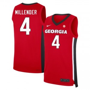 Marcus Millender #4 Red Georgia Men Basketball Jersey | Premium Stitched Edition 64161488