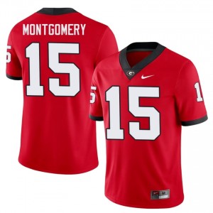 Georgia Bulldogs Ryan Montgomery #15 Jersey | Collegiate Red Men Football Uniform 90145701