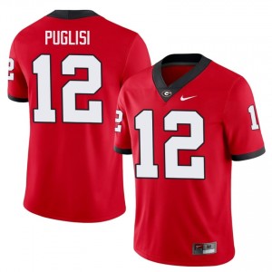 Red Ryan Puglisi #12 Georgia Bulldogs Men Football Gameday Jersey | NCAA Official Look 49913407