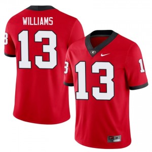 Tyler J. Williams #13 Red Georgia Bulldogs Men Football High School Jersey | Premium Stitched Edition 11852619