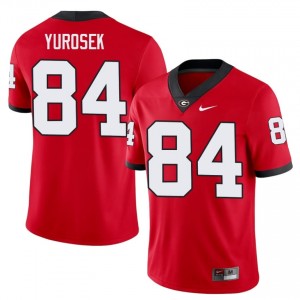 Ben Yurosek #84 Red Georgia Bulldogs Men Football High School Jersey | Premium Stitched Edition 72867231