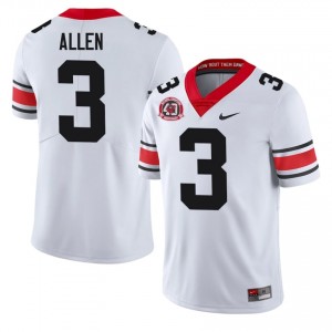 #3 CJ Allen White Georgia 1980 National Champions 40th Anniversary Men Stitched NCAA Jersey | Exclusive Football Apparel 92096957