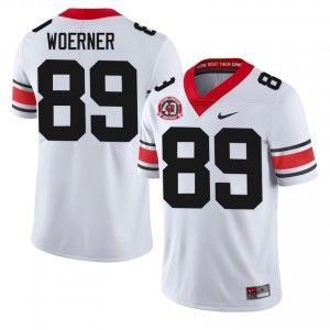 White Charlie Woerner #89 Georgia Men Football 1980 National Champions 40th Anniversary Gameday Jersey | NCAA Official Look 85215523