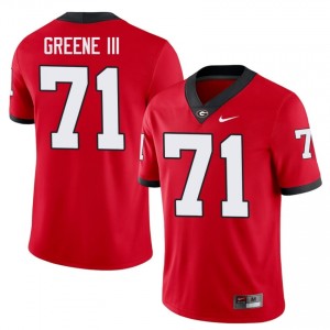 Georgia Bulldogs Earnest Greene III #71 Jersey | Collegiate Red Men Football Uniform 86429939