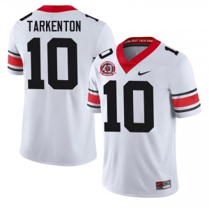 #10 Fran Tarkenton White Georgia 1980 National Champions 40th Anniversary Men Stitched NCAA Jersey | Exclusive Football Apparel 58752808
