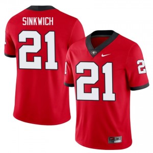Frank Sinkwich #21 Red Georgia Bulldogs Men Football High School Jersey | Premium Stitched Edition 88816035