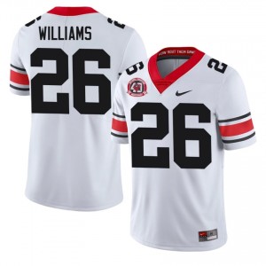 #26 Gentry Williams White Georgia 1980 National Champions 40th Anniversary Men Stitched NCAA Jersey | Exclusive Football Apparel 17005605