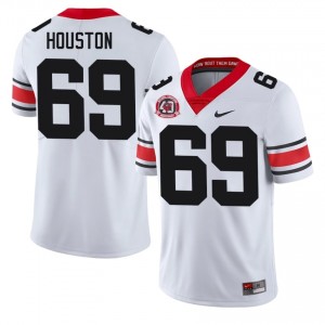Graham Houston #69 1980 National Champions 40th Anniversary White Georgia Men Football NCAA Jersey | Premium Stitched Edition 47425781