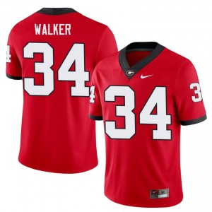 #34 Herschel Walker Red Georgia Bulldogs Men Stitched High School Jersey | Exclusive Football Apparel 39980794