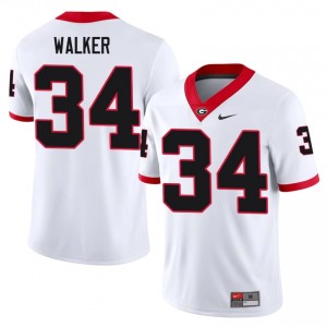 White Herschel Walker #34 UGA Bulldogs Men Football Gameday Jersey | NCAA Official Look 73794308