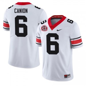 #6 Isiah Canion White Georgia 1980 National Champions 40th Anniversary Men Stitched NCAA Jersey | Exclusive Football Apparel 10014132