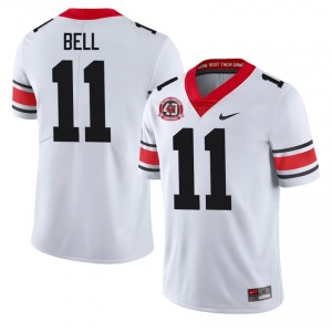 Georgia Jeremy Bell #11 1980 National Champions 40th Anniversary Jersey | Collegiate White Men Football Uniform 37458539