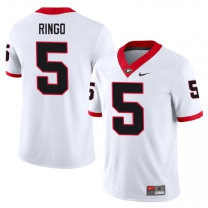 Kelee Ringo #5 White UGA Bulldogs Men Football College Jersey | Premium Stitched Edition 47307468