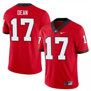 #17 Nakobe Dean Red Georgia Bulldogs Men Stitched High School Jersey | Exclusive Football Apparel 40650569