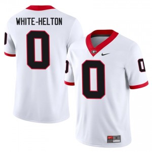 #0 Sacovie White-Helton White UGA Bulldogs Men Stitched College Jersey | Exclusive Football Apparel 59055512