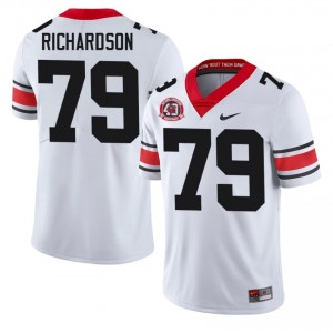 White TyQuez Richardson #79 Georgia Men Football 1980 National Champions 40th Anniversary Gameday Jersey | NCAA Official Look 82983326