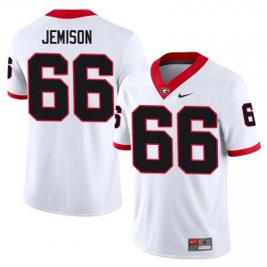 #66 Tyreek Jemison White UGA Bulldogs Men Stitched College Jersey | Exclusive Football Apparel 69272075