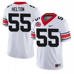 #55 Zykie Helton White Georgia 1980 National Champions 40th Anniversary Men Stitched NCAA Jersey | Exclusive Football Apparel 17872704