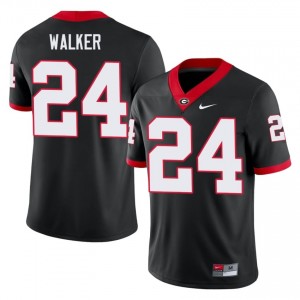 #24 Bo Walker Black UGA Men Stitched University Jersey | Exclusive Football Apparel 76898611