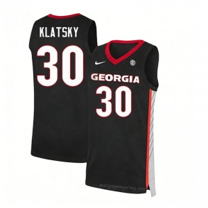 Black Brandon Klatsky #30 UGA Bulldogs Men Basketball Gameday Jersey | NCAA Official Look 11400654