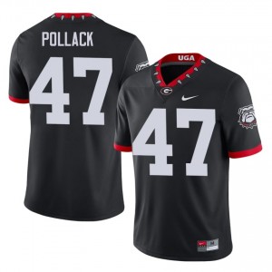 David Pollack #47 Mascot 100th Anniversary Black Dawgs Men Football Player Jersey | Premium Stitched Edition 73110444