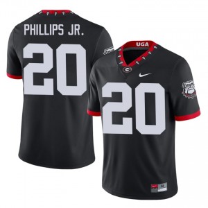 Dwight Phillips Jr. #20 Mascot 100th Anniversary Black Dawgs Men Football Player Jersey | Premium Stitched Edition 51907422