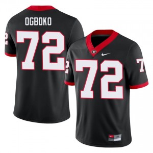UGA Ekene Ogboko #72 Jersey | Collegiate Black Men Football Uniform 61400927