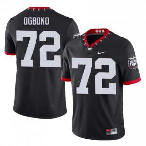 #72 Ekene Ogboko Black Dawgs Mascot 100th Anniversary Men Stitched Player Jersey | Exclusive Football Apparel 86910722