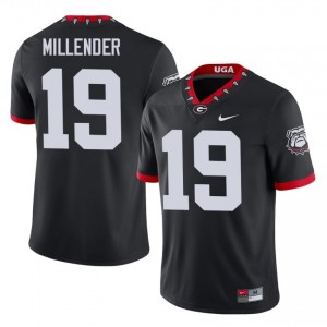 Hezekiah Millender #19 Mascot 100th Anniversary Black Dawgs Men Football Player Jersey | Premium Stitched Edition 65375329