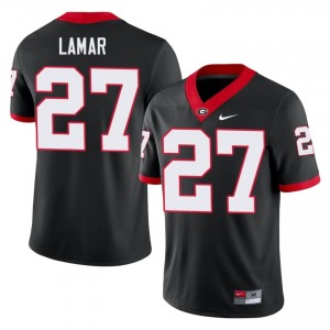 #27 Jae Lamar Black UGA Men Stitched University Jersey | Exclusive Football Apparel 88937772